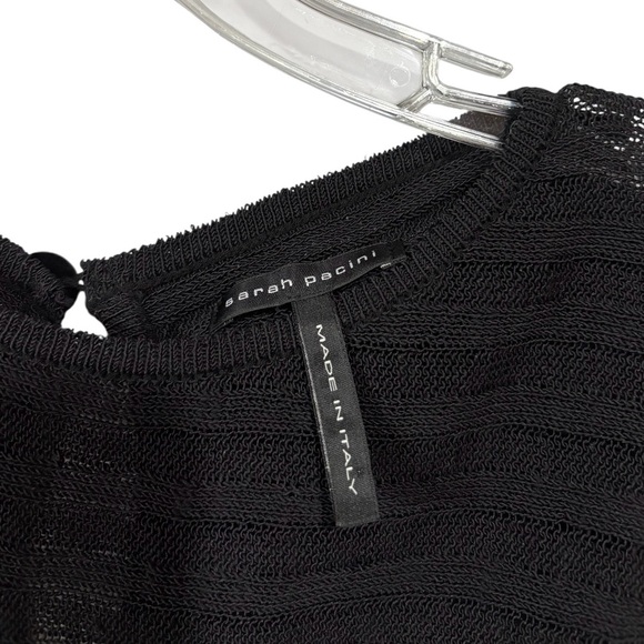 NWOT, Sarah Pacini, Sleeveless Knit Dress, One Size, Black & White - Picture 3 of 12